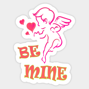 Be Mine Angel Sticker